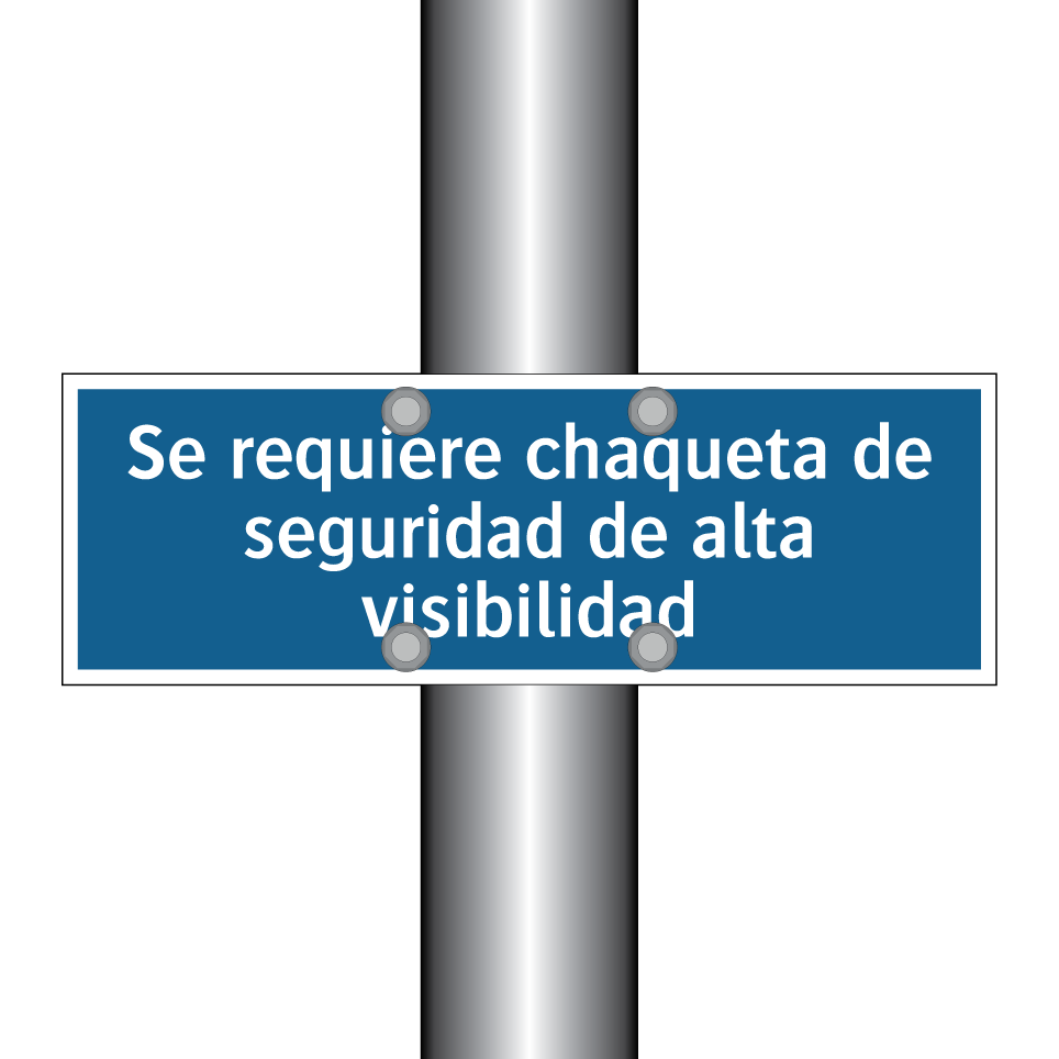 Se requiere chaqueta de seguridad de alta visibilidad