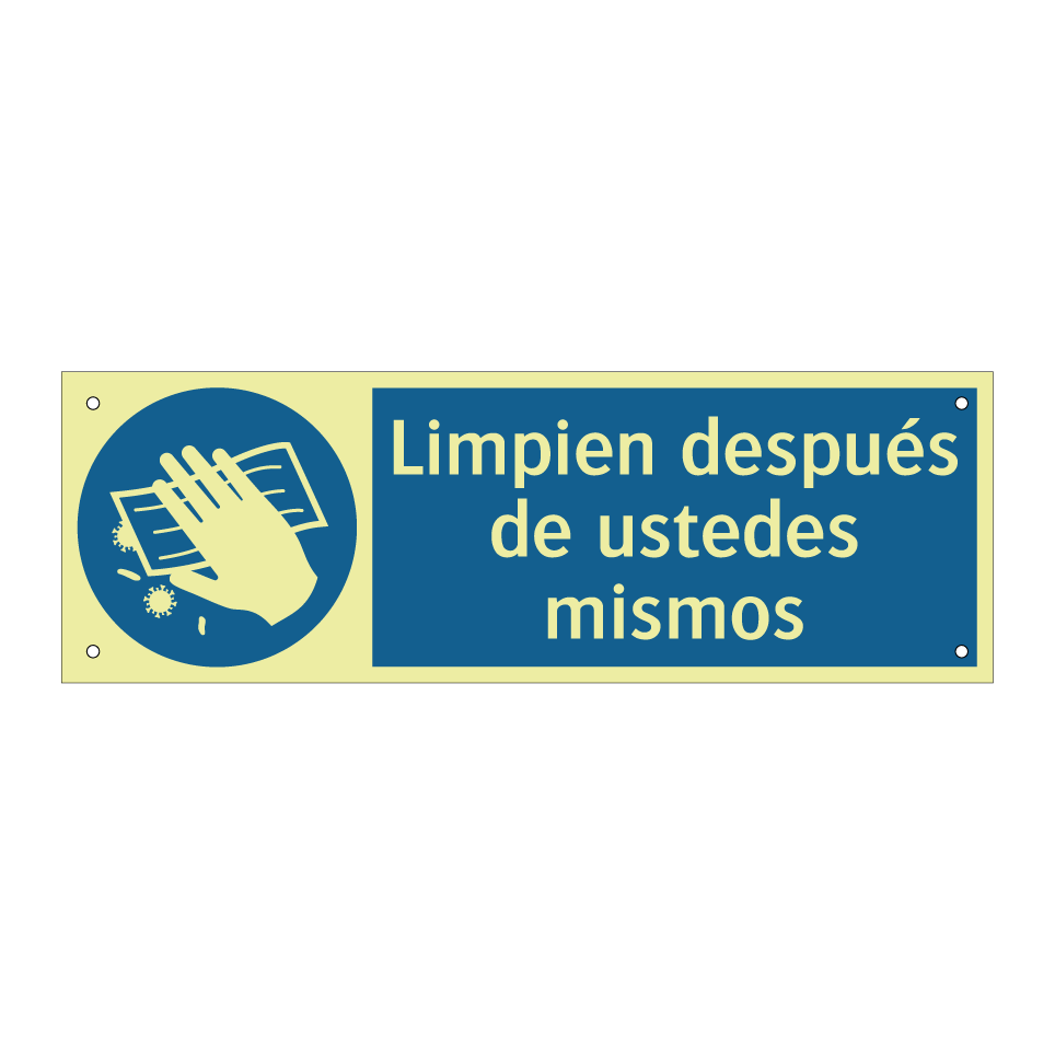 Limpien después de ustedes mismos