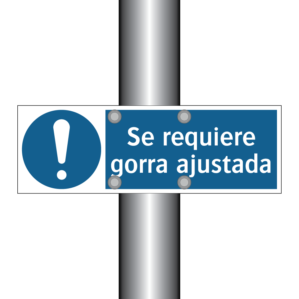Se requiere gorra ajustada