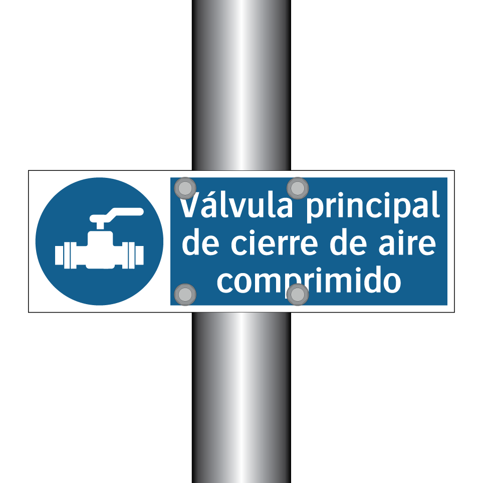 Válvula principal de cierre de aire comprimido