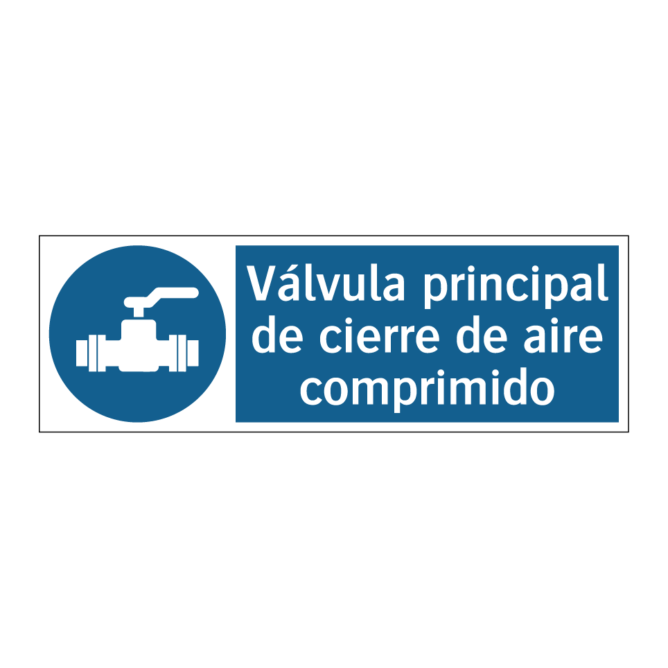Válvula principal de cierre de aire comprimido