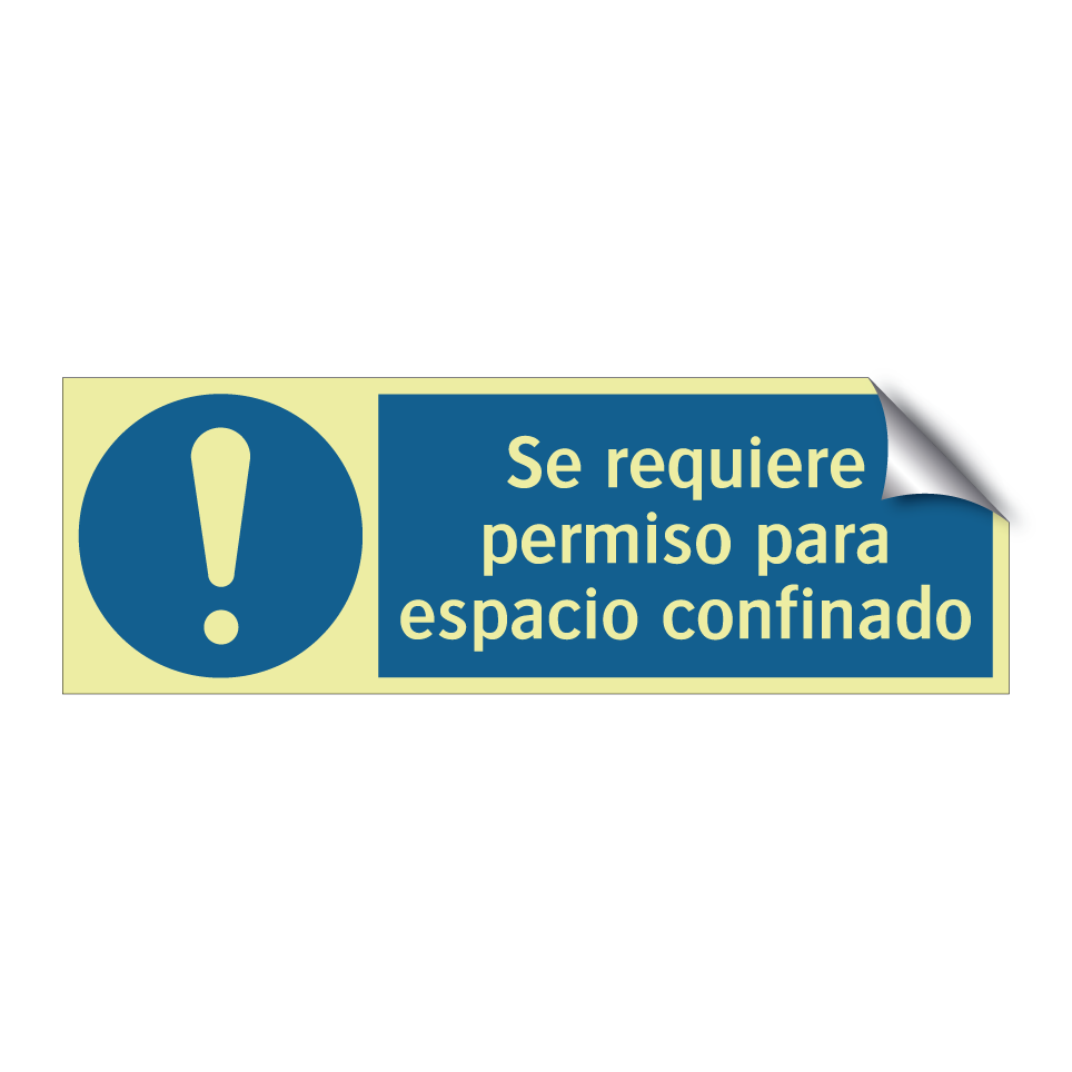 Se requiere permiso para espacio confinado
