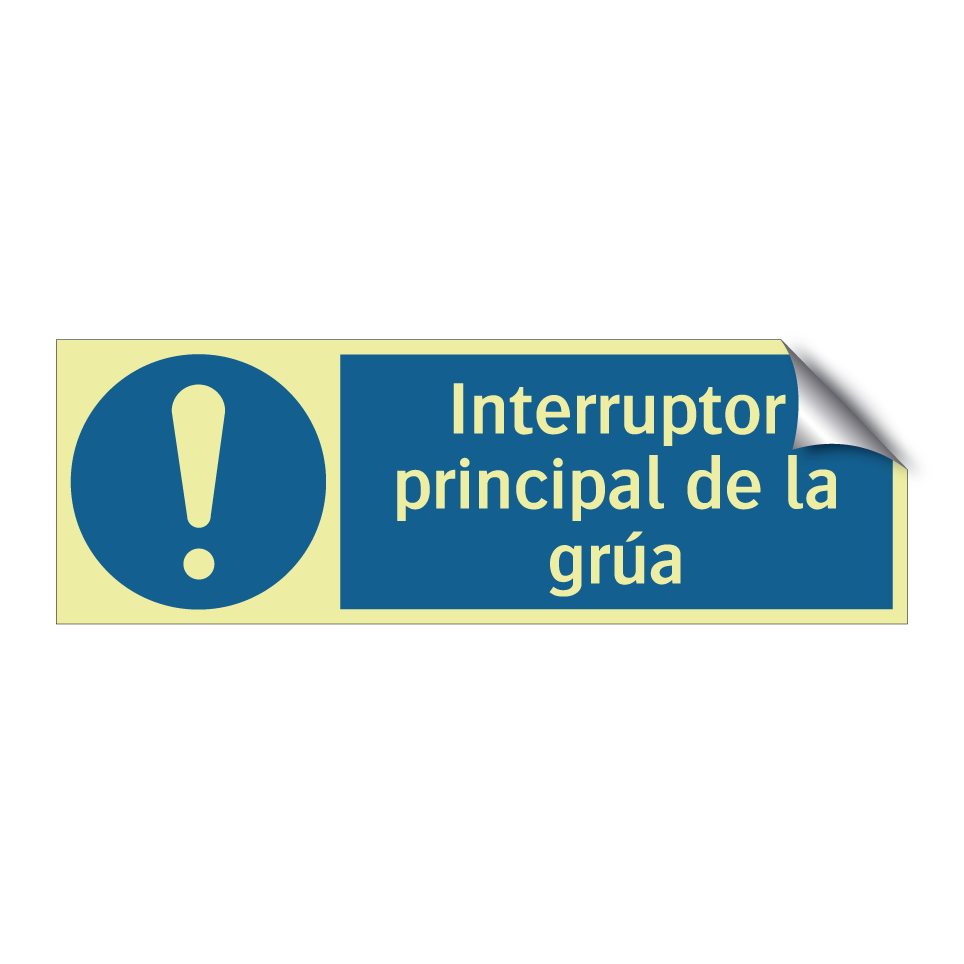 Interruptor principal de la grúa