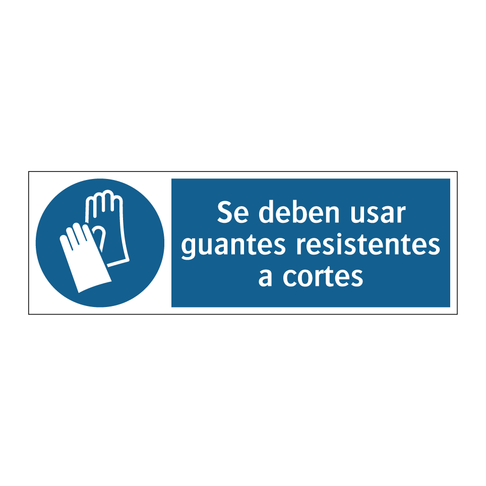 Se deben usar guantes resistentes a cortes