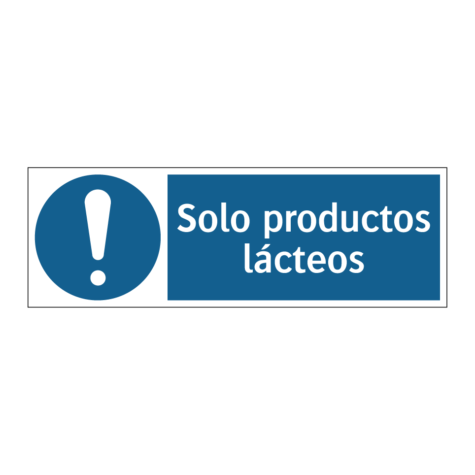 Solo productos lácteos