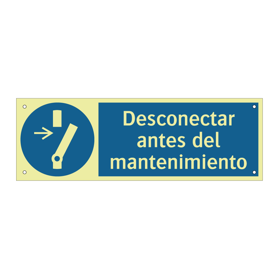Desconectar antes del mantenimiento
