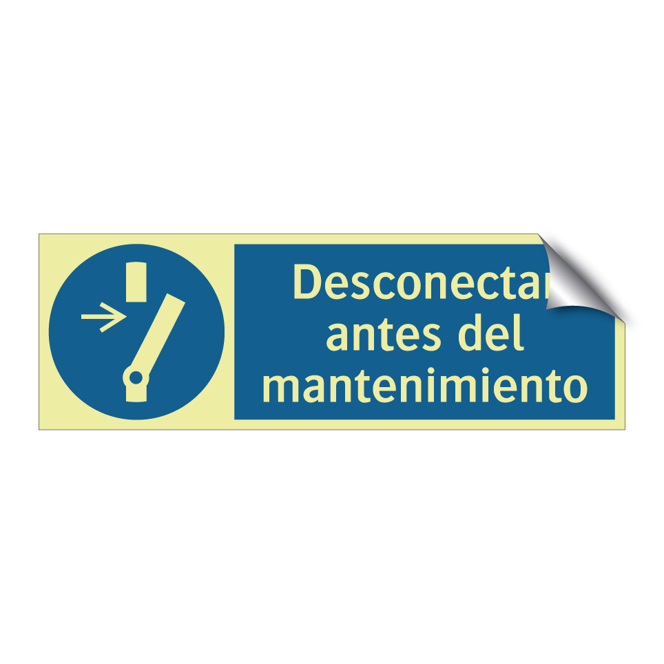 Desconectar antes del mantenimiento