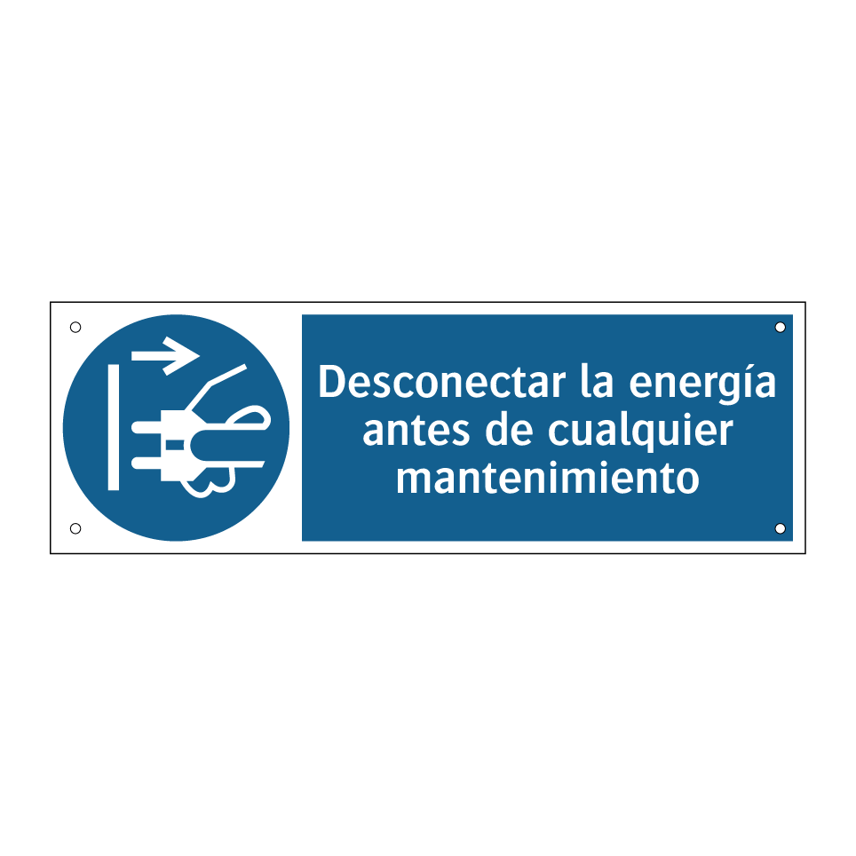 Desconectar la energía antes de cualquier mantenimiento