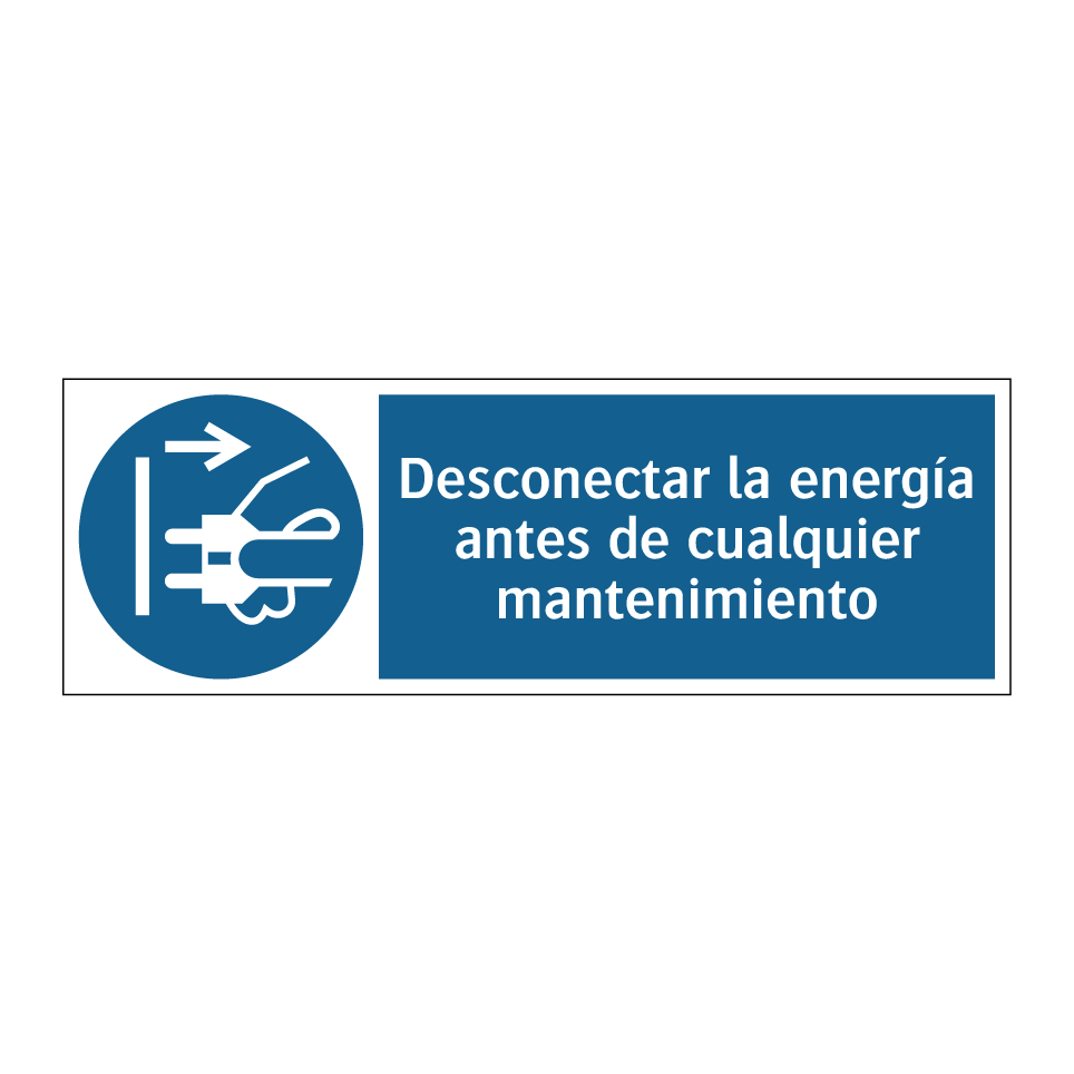 Desconectar la energía antes de cualquier mantenimiento