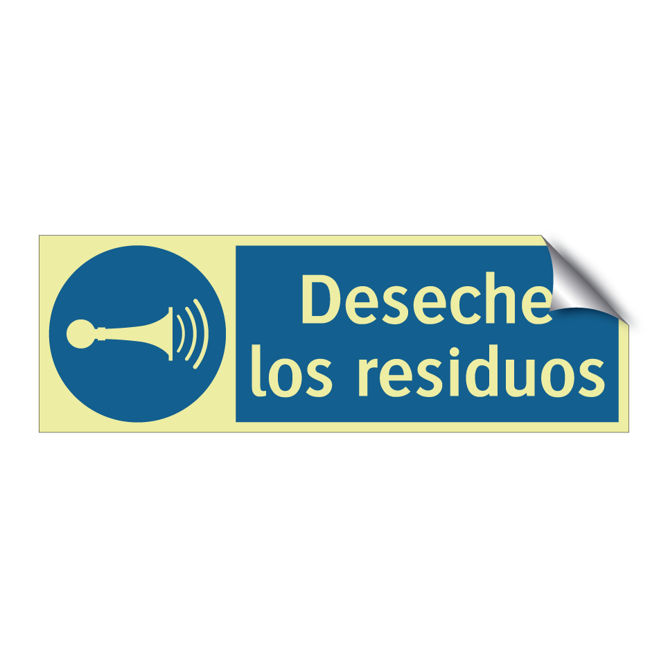 Deseche los residuos