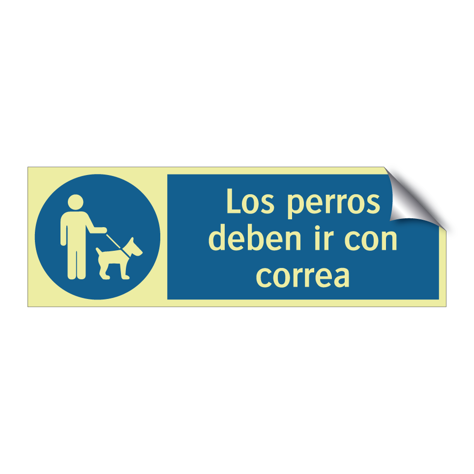 Los perros deben ir con correa