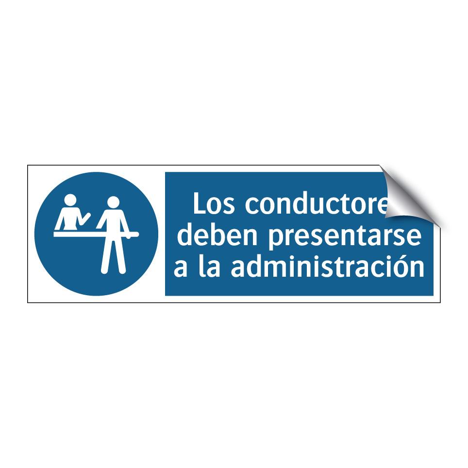 Los conductores deben presentarse a la administración