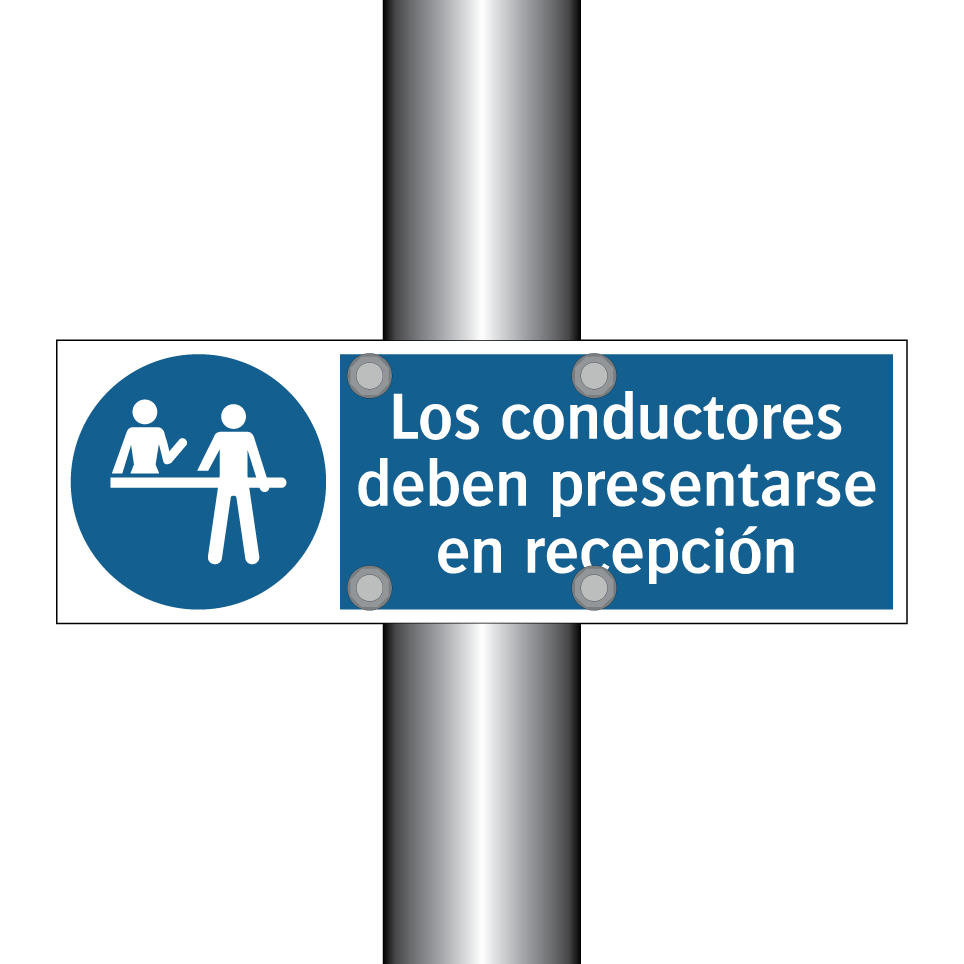 Los conductores deben presentarse en recepción