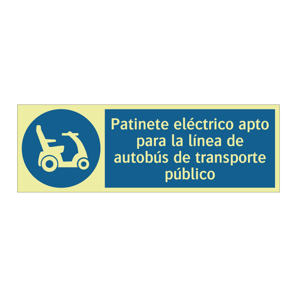 Patinete eléctrico apto para la línea de autobús de transporte público