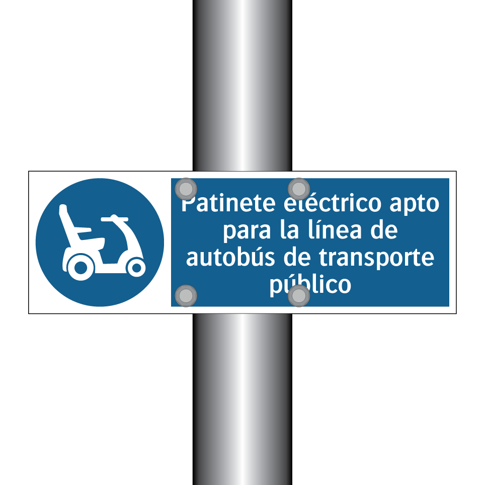 Patinete eléctrico apto para la línea de autobús de transporte público