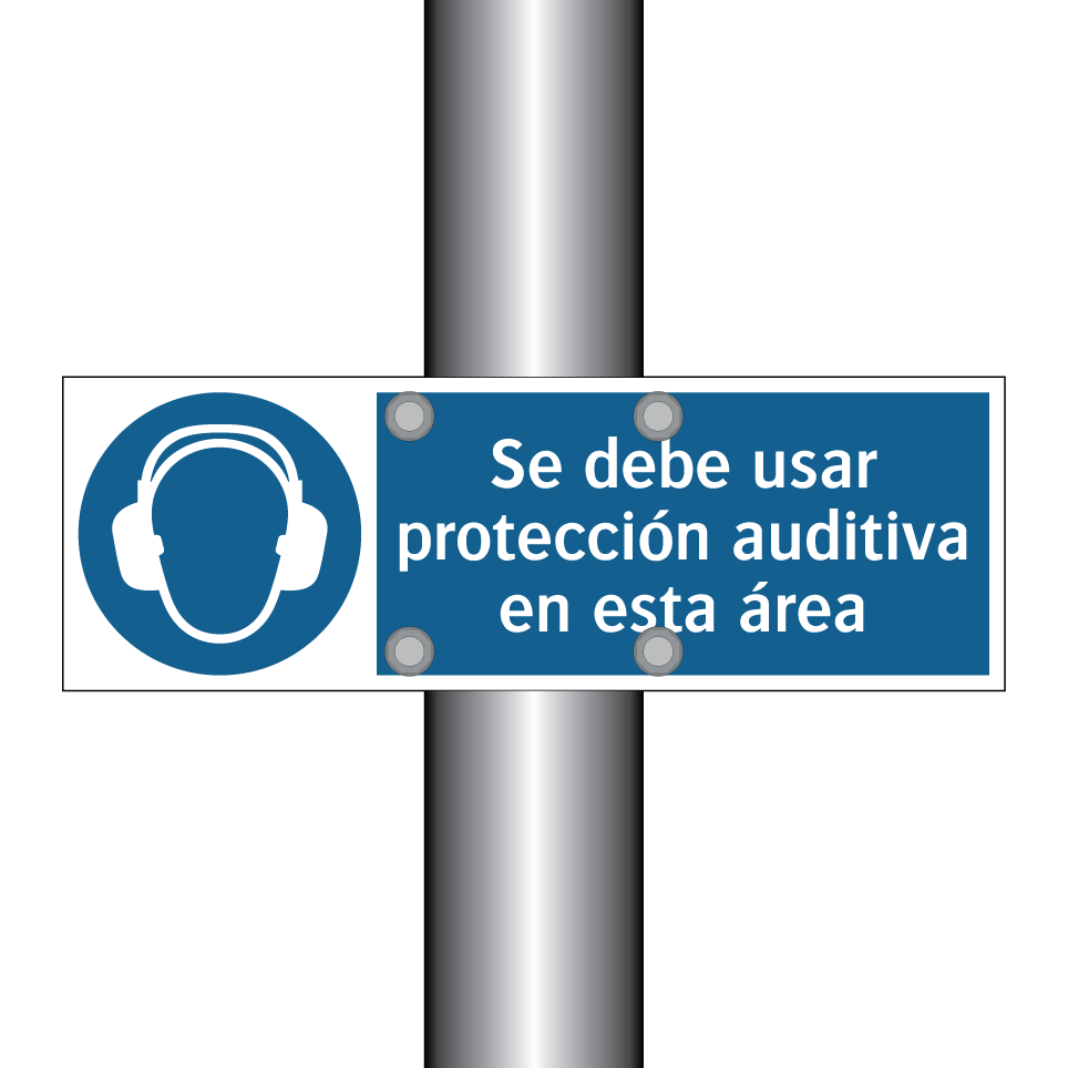 Se debe usar protección auditiva en esta área