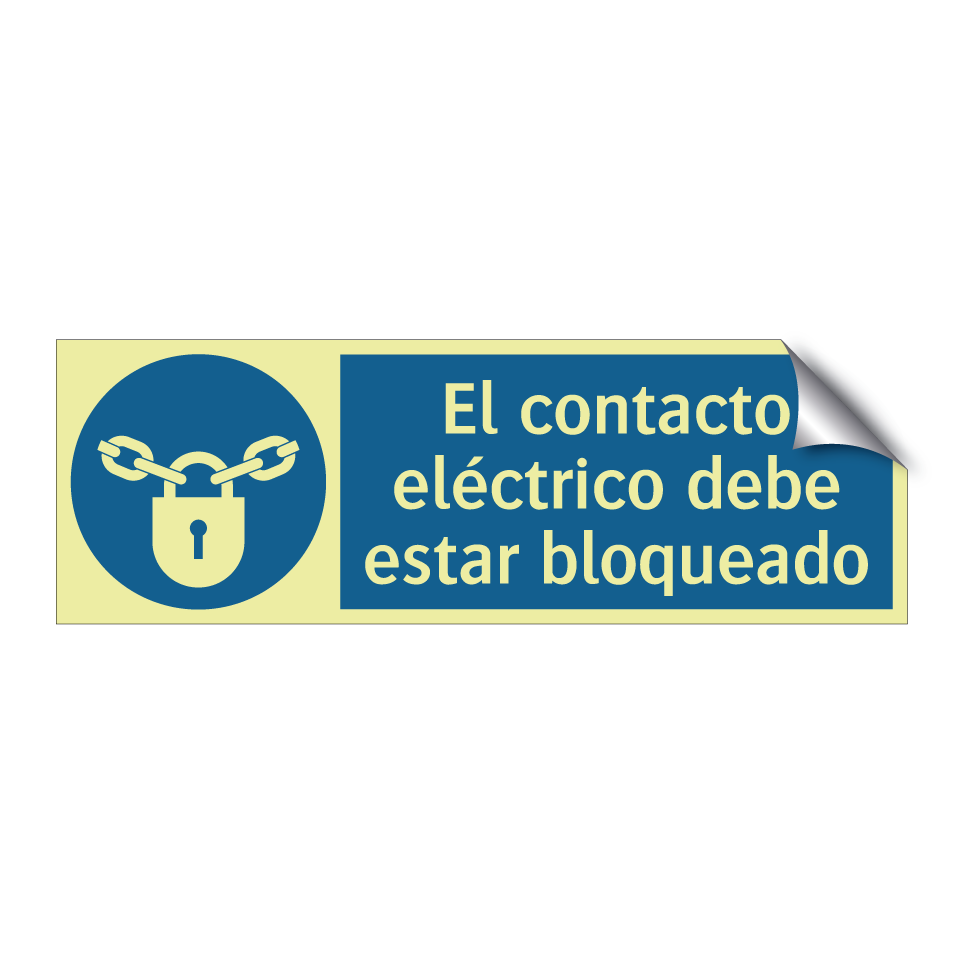 El contacto eléctrico debe estar bloqueado
