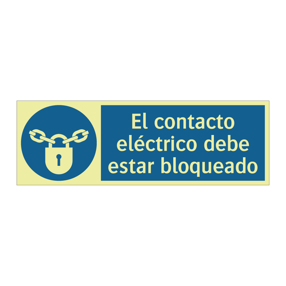 El contacto eléctrico debe estar bloqueado