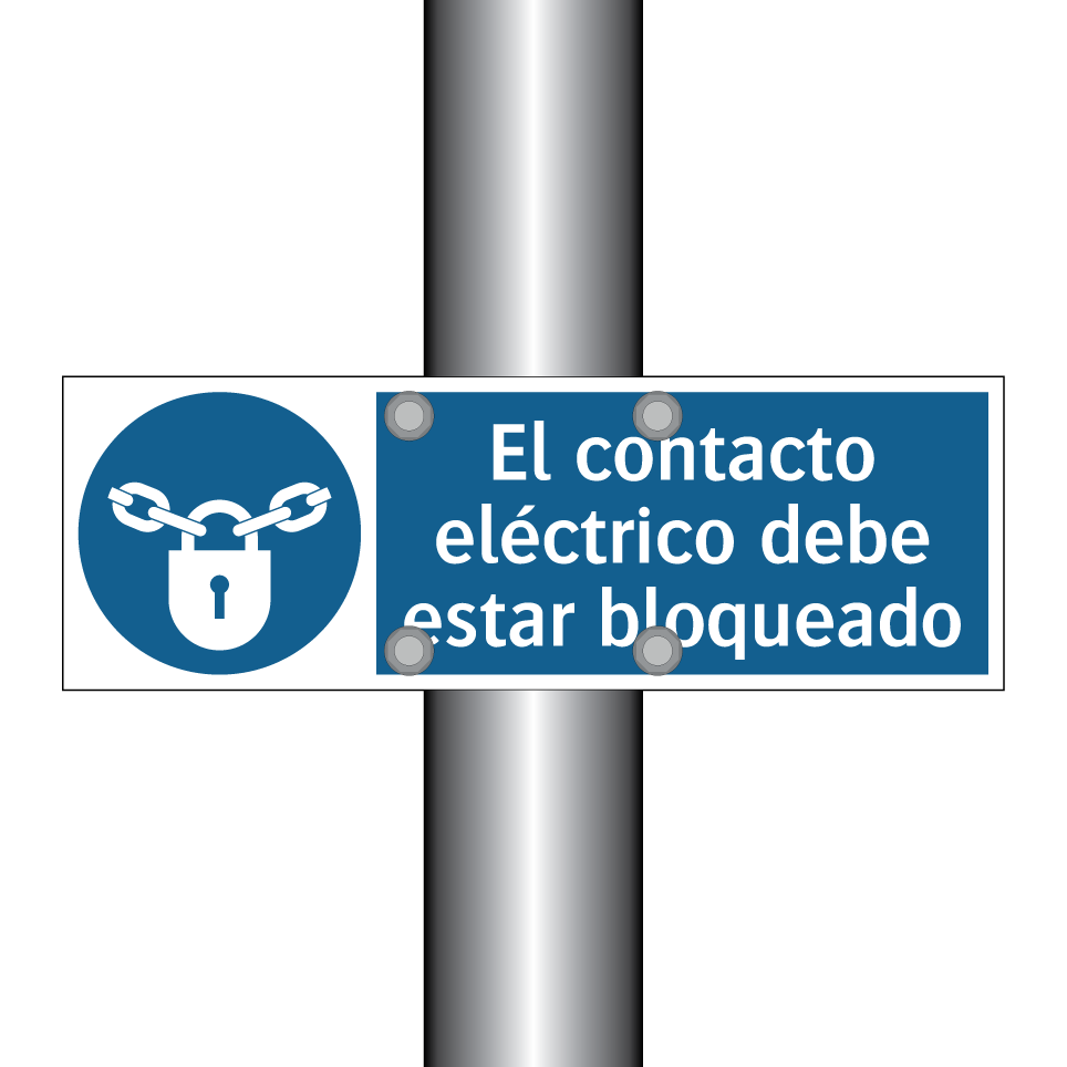 El contacto eléctrico debe estar bloqueado