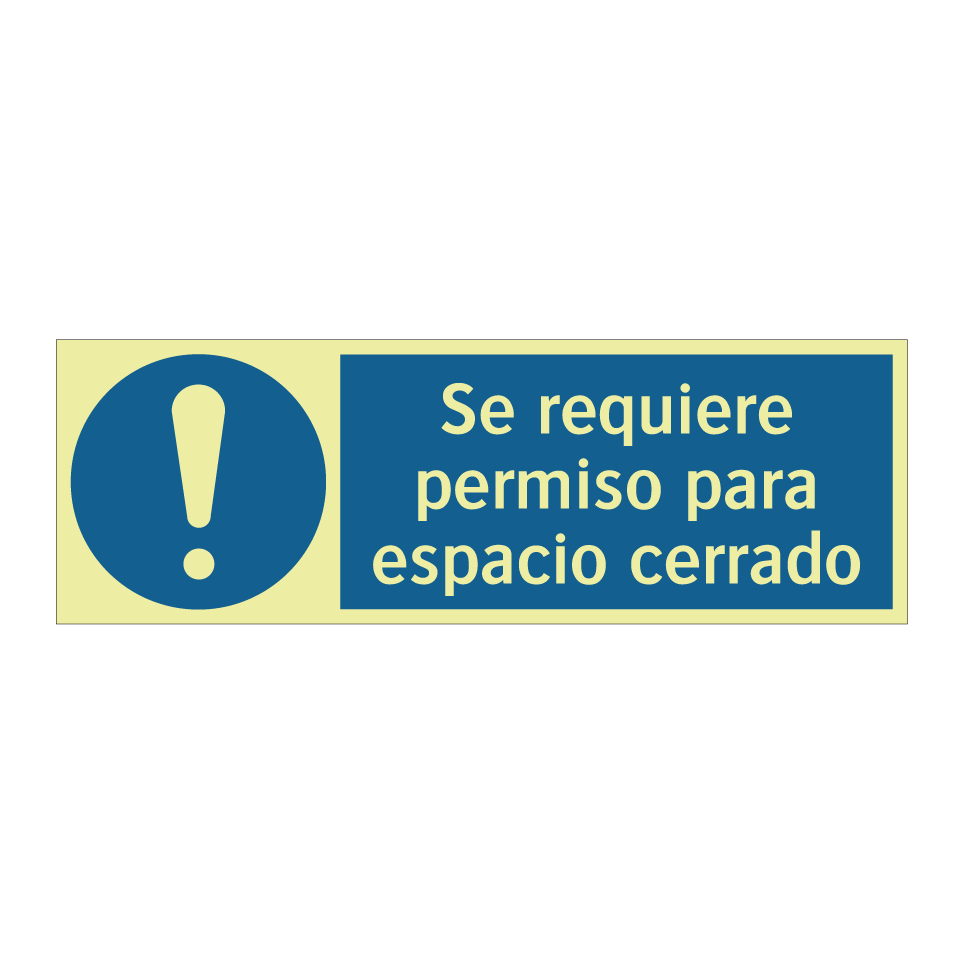 Se requiere permiso para espacio cerrado