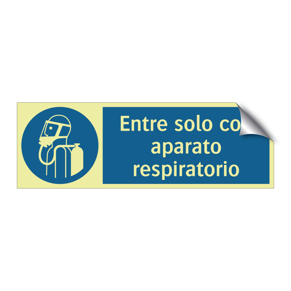 Entre solo con aparato respiratorio