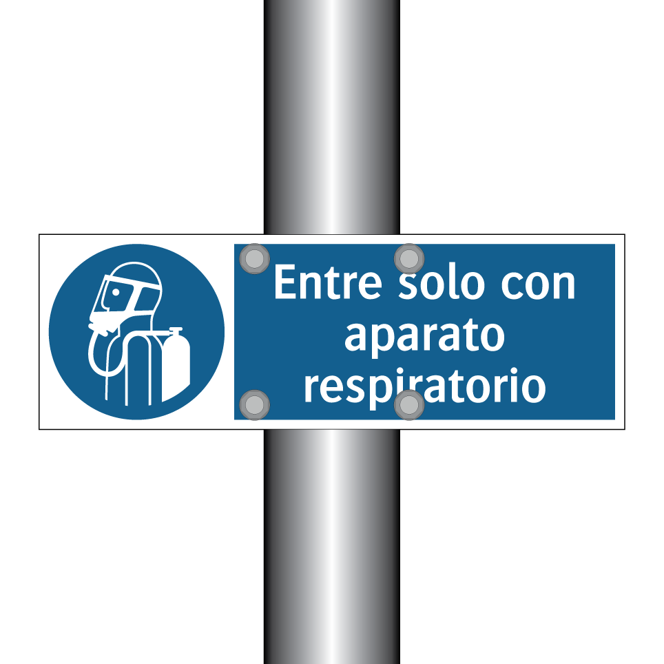 Entre solo con aparato respiratorio