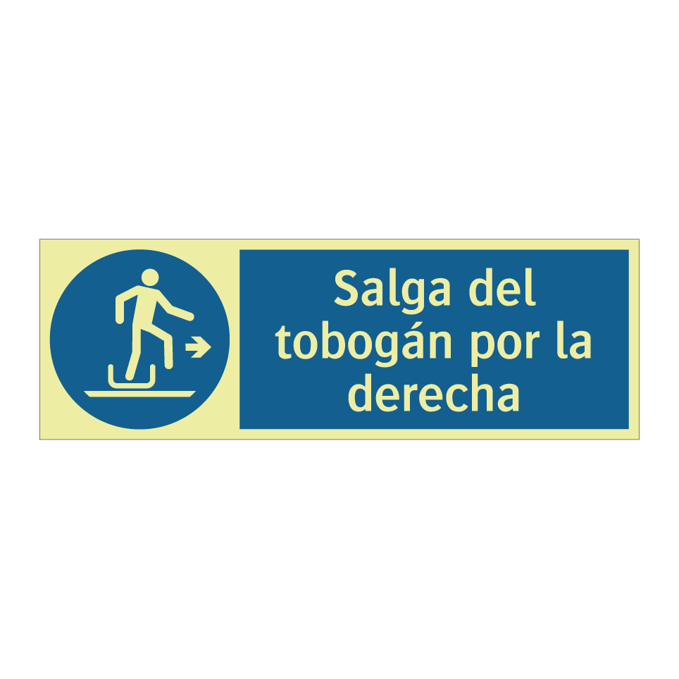 Salga del tobogán por la derecha