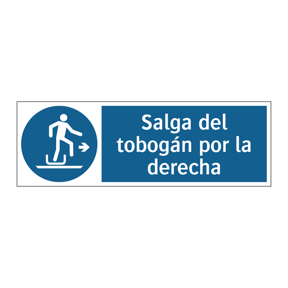 Salga del tobogán por la derecha