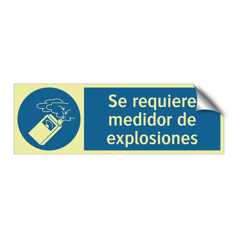 Se requiere medidor de explosiones