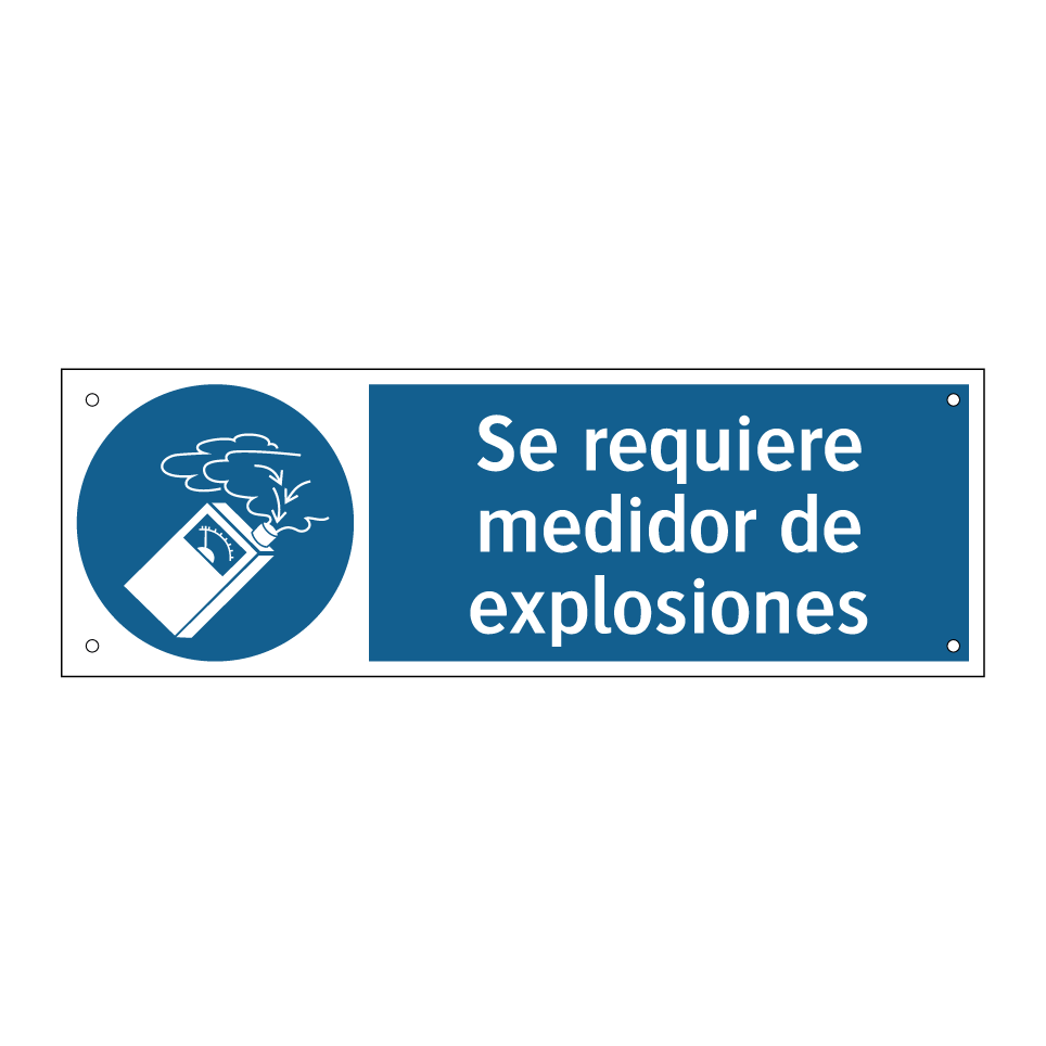 Se requiere medidor de explosiones