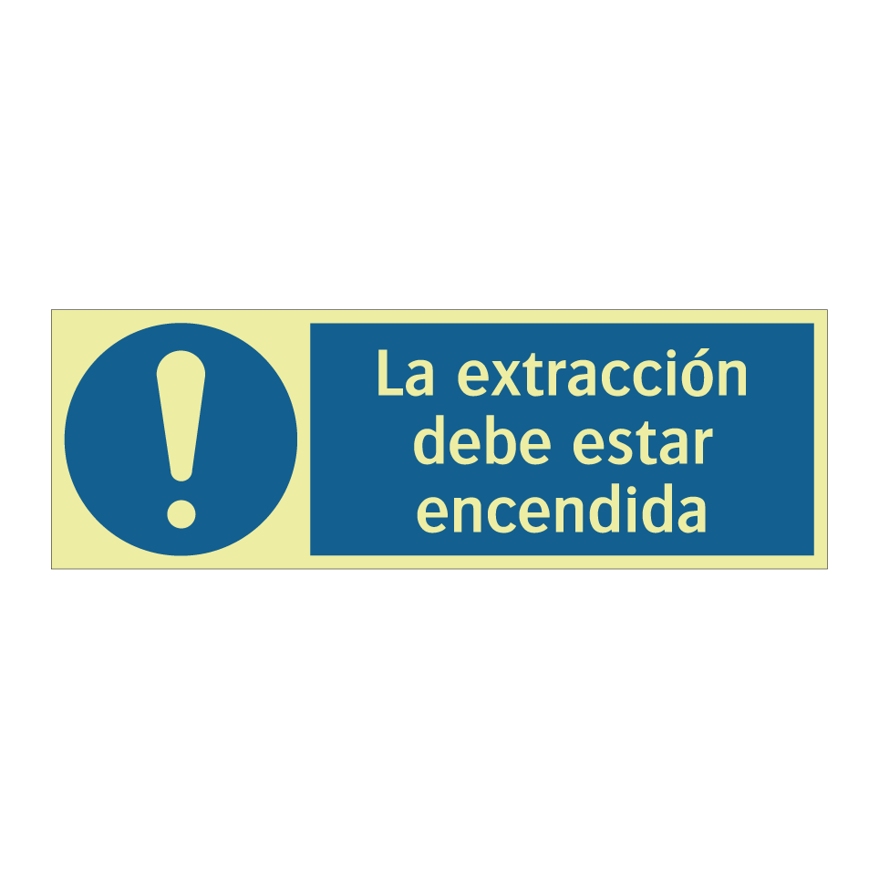 La extracción debe estar encendida