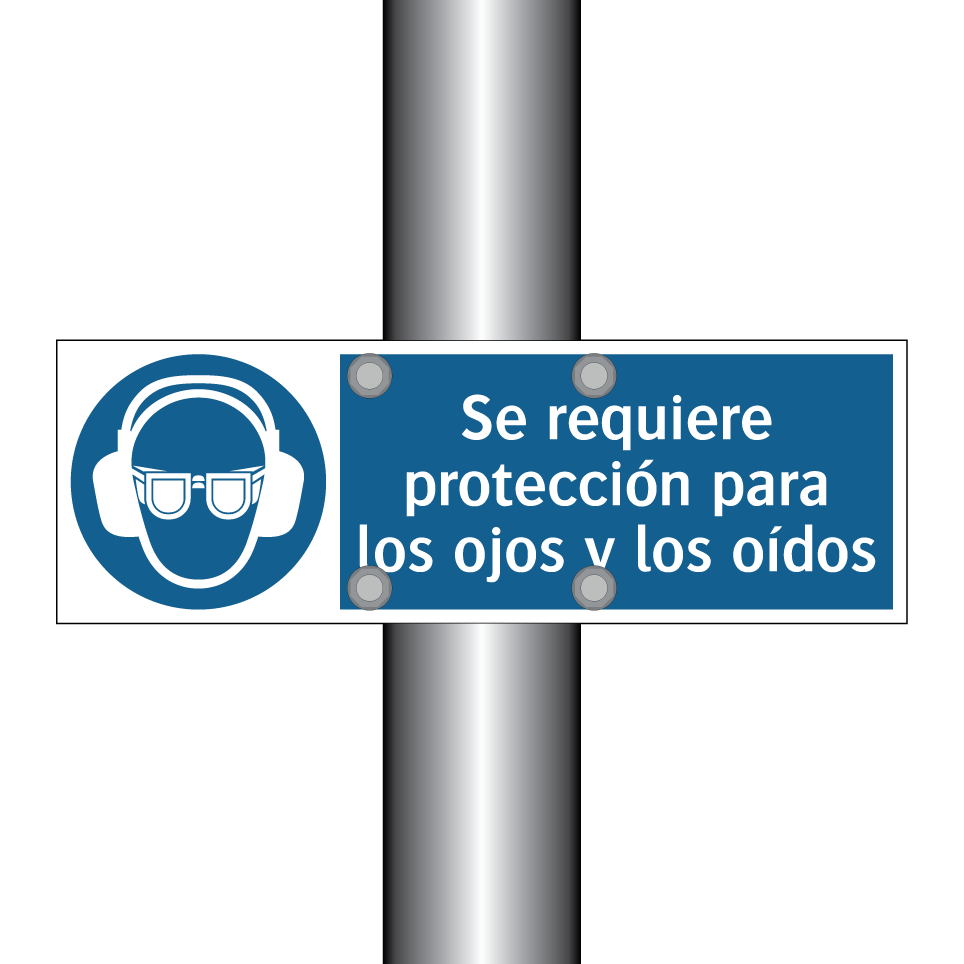 Se requiere protección para los ojos y los oídos