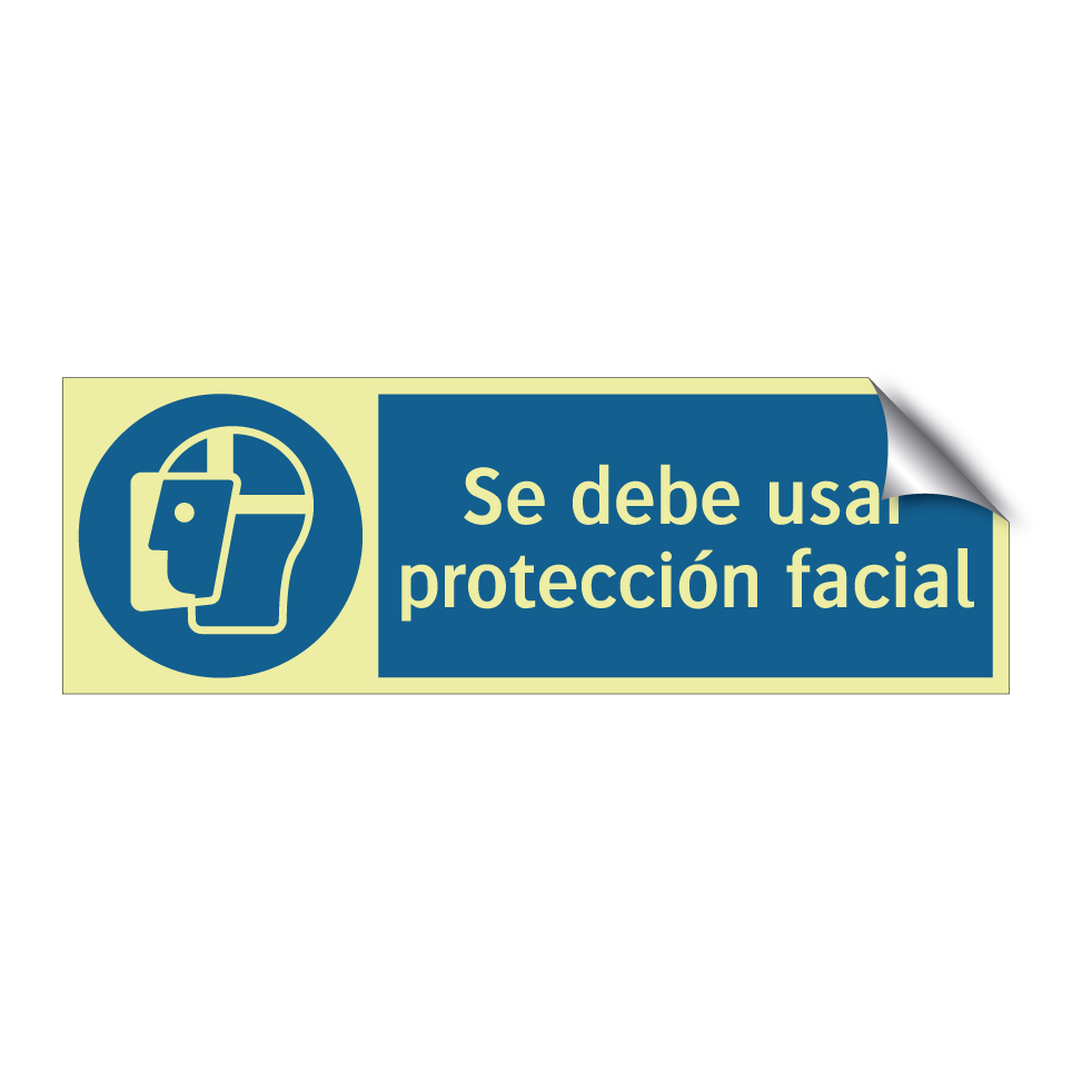 Se debe usar protección facial
