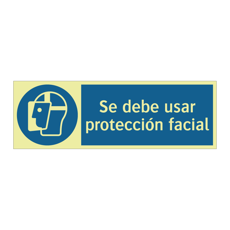 Se debe usar protección facial