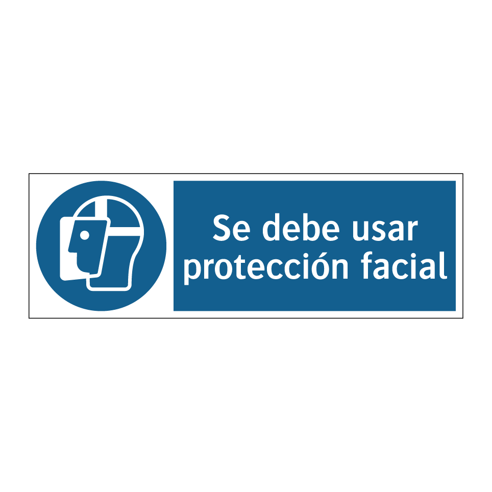 Se debe usar protección facial
