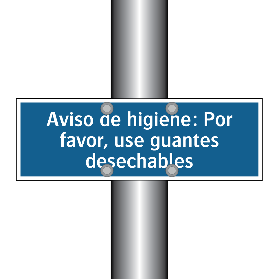 Aviso de higiene: Por favor, use guantes desechables