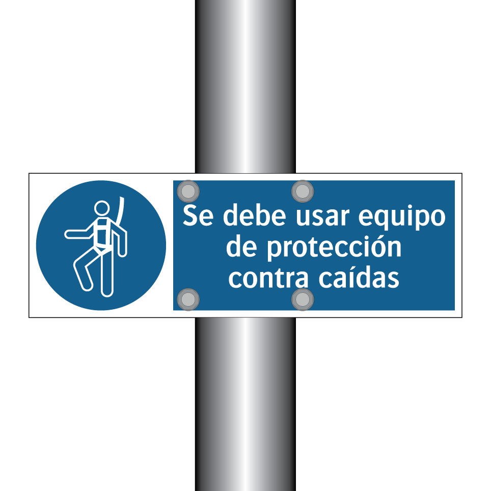 Se debe usar equipo de protección contra caídas