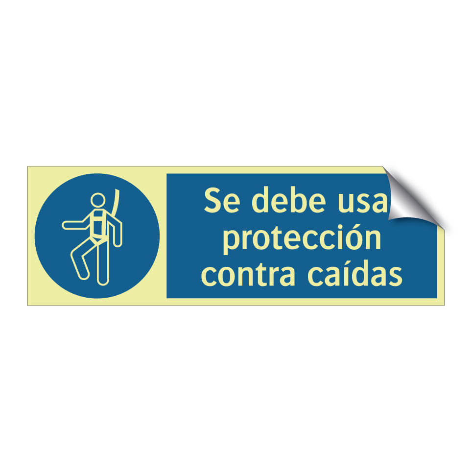 Se debe usar protección contra caídas