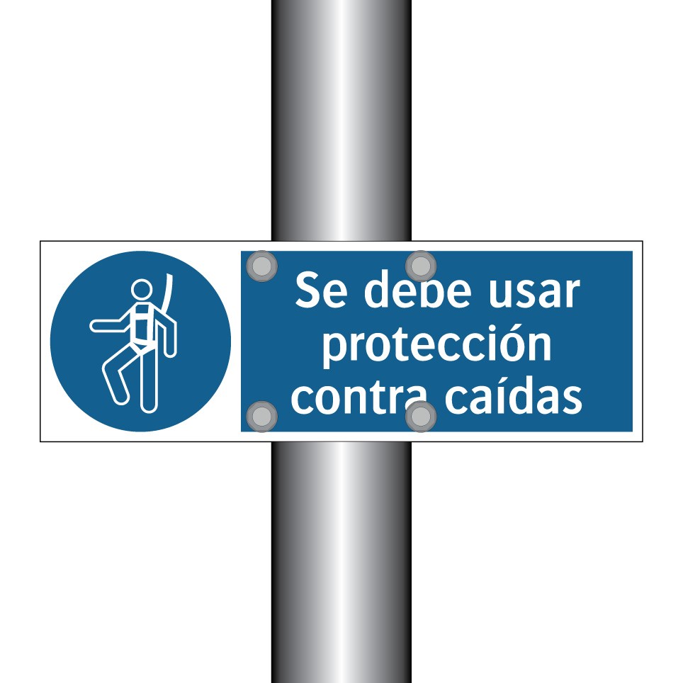 Se debe usar protección contra caídas