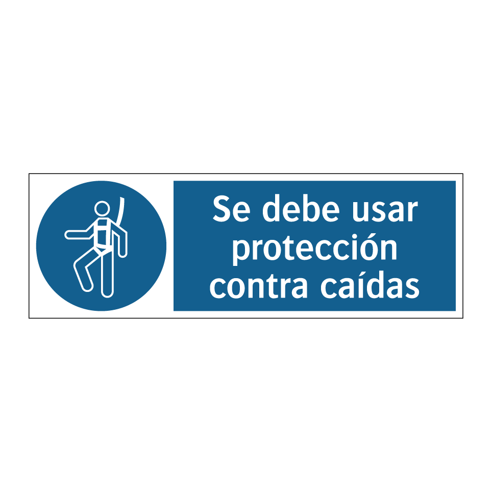 Se debe usar protección contra caídas