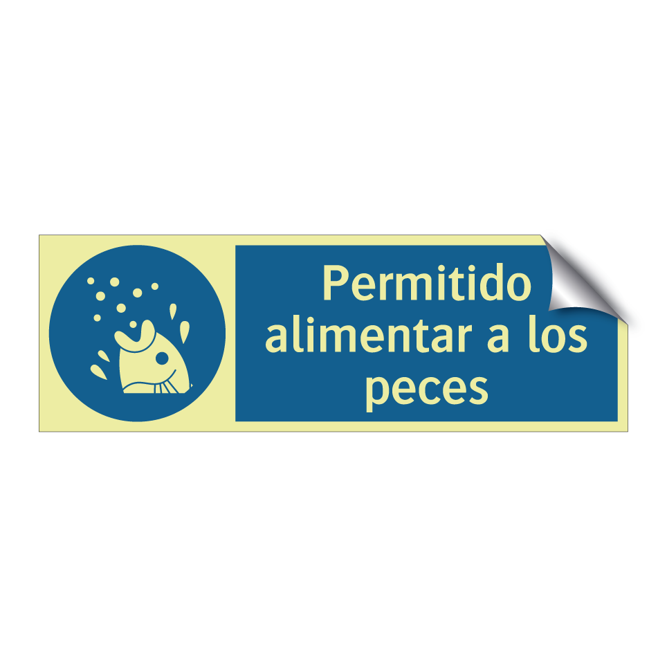 Permitido alimentar a los peces