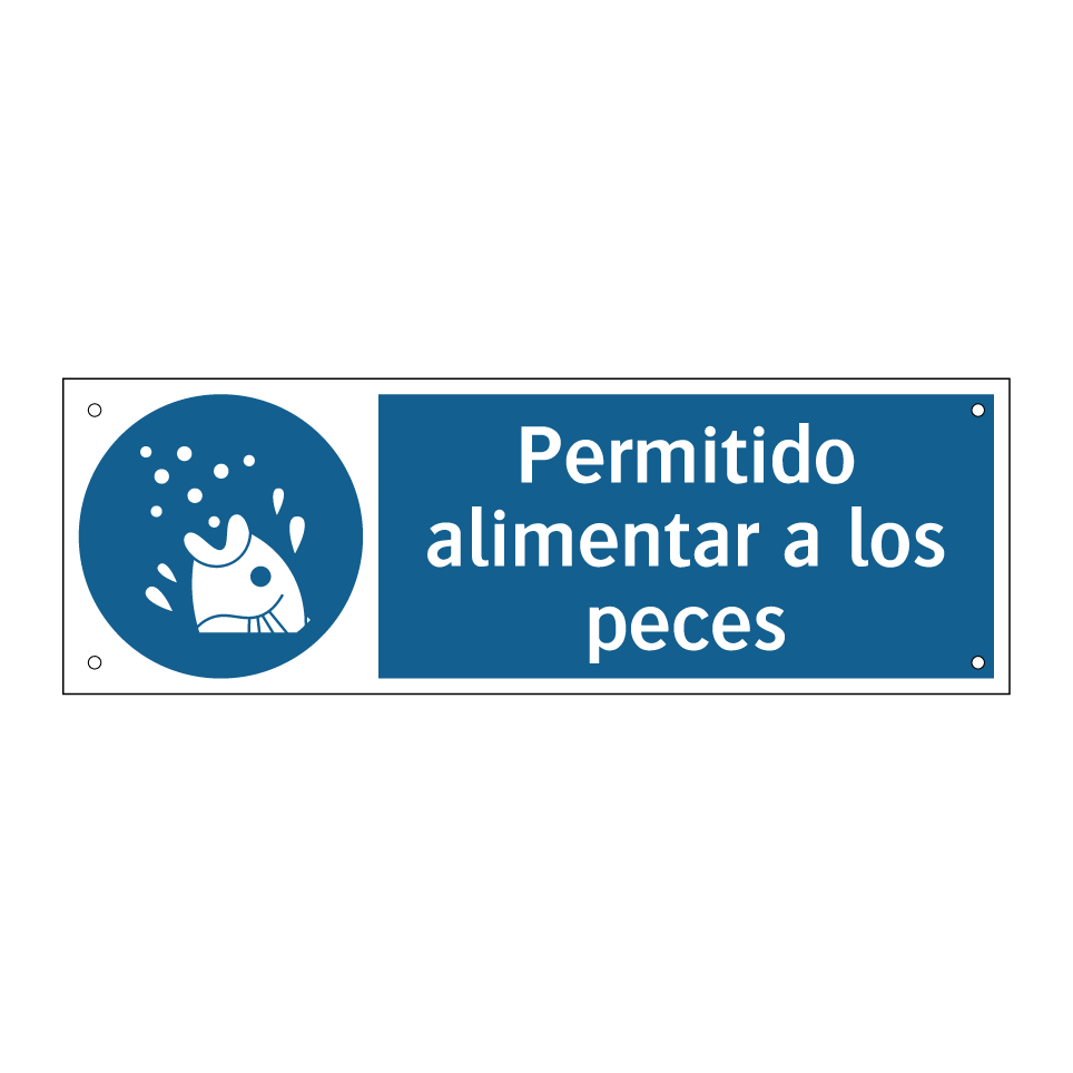 Permitido alimentar a los peces