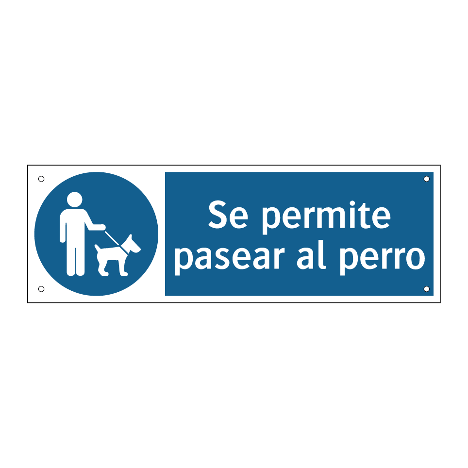 Se permite pasear al perro