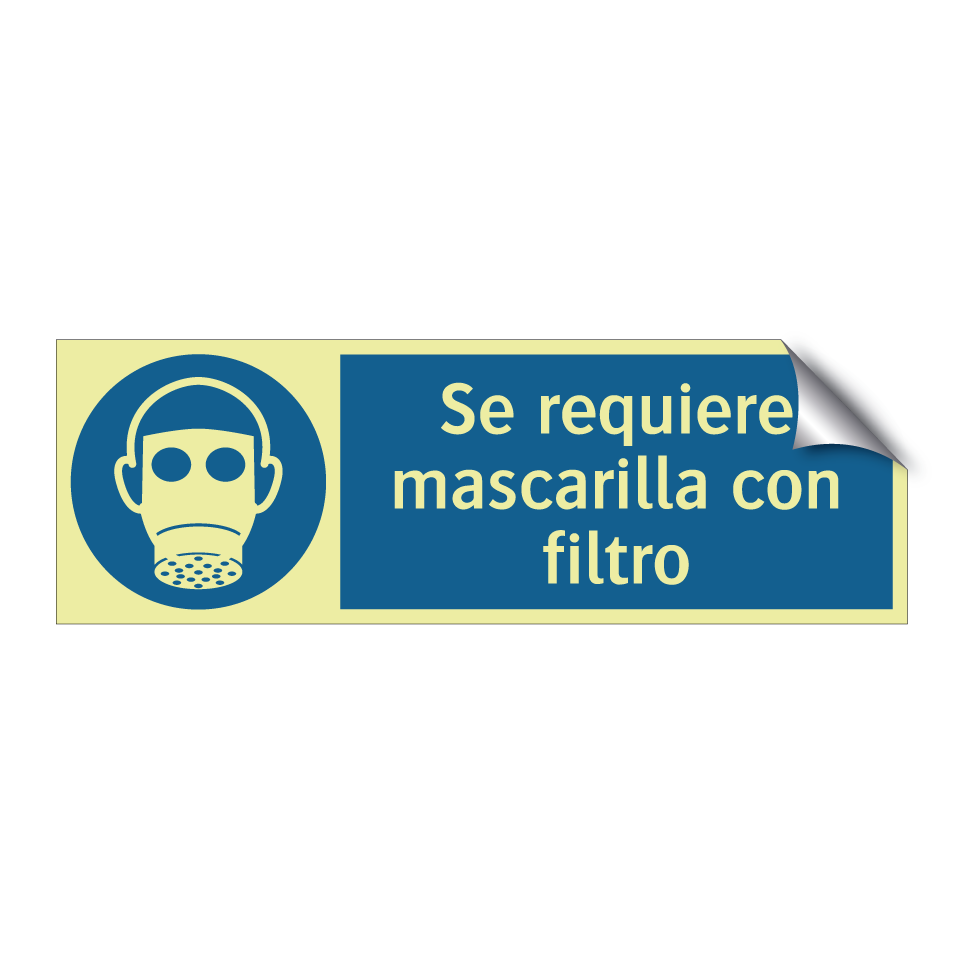 Se requiere mascarilla con filtro