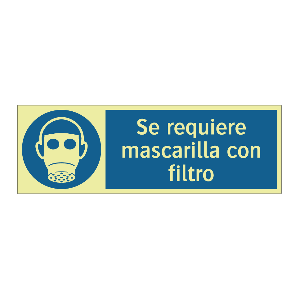 Se requiere mascarilla con filtro