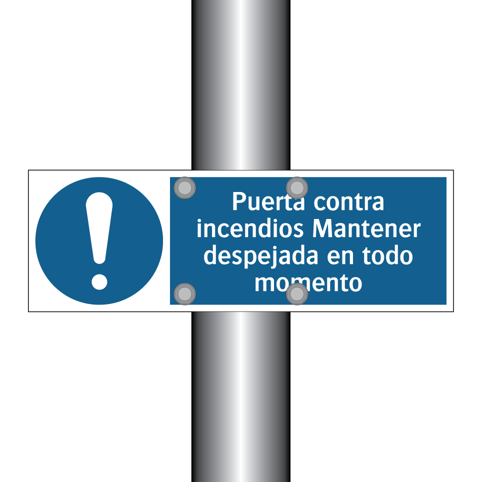 Puerta contra incendios Mantener despejada en todo momento