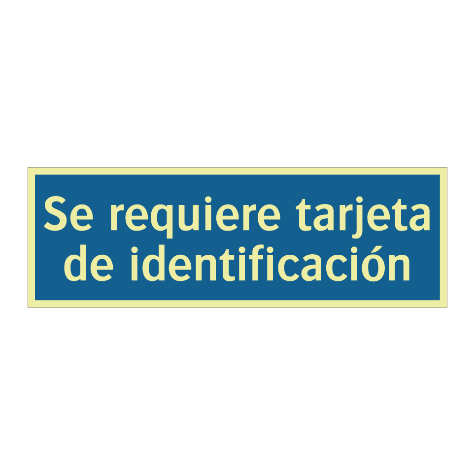 Se requiere tarjeta de identificación