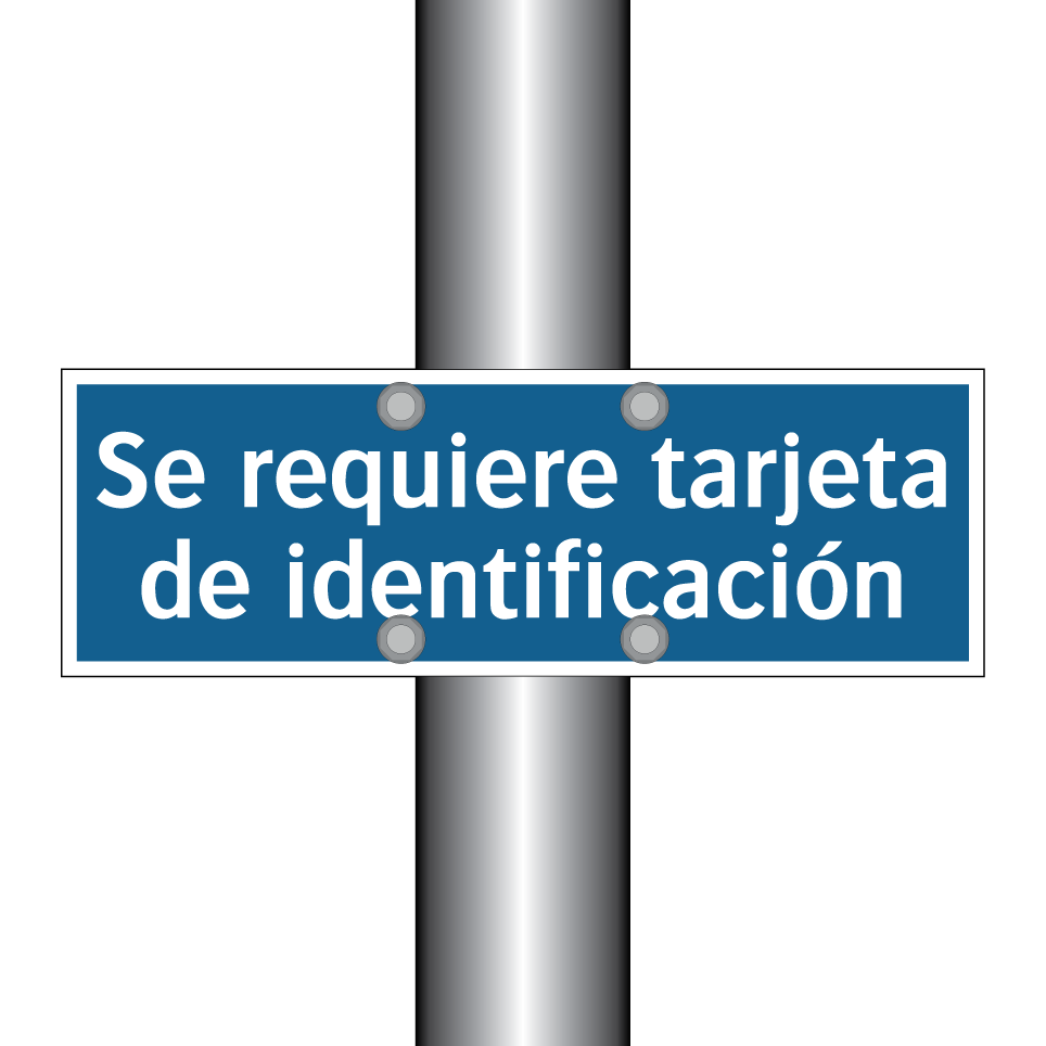 Se requiere tarjeta de identificación