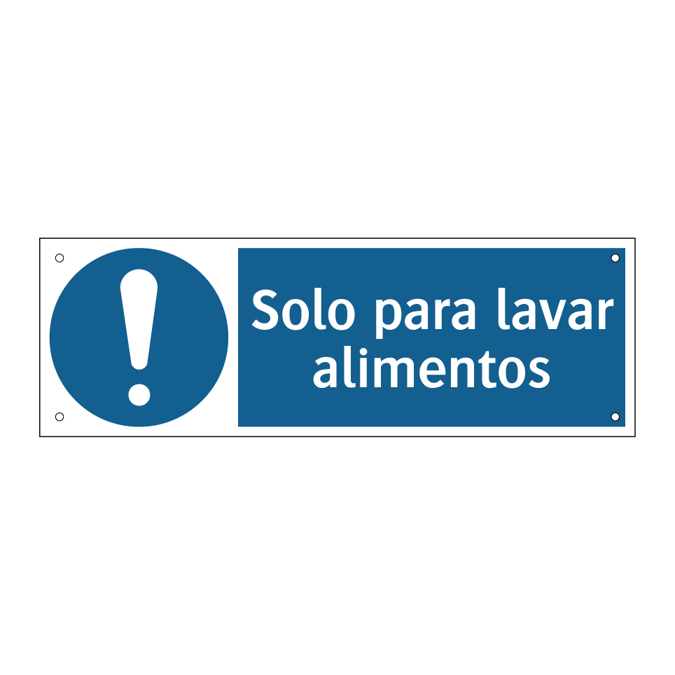 Solo para lavar alimentos