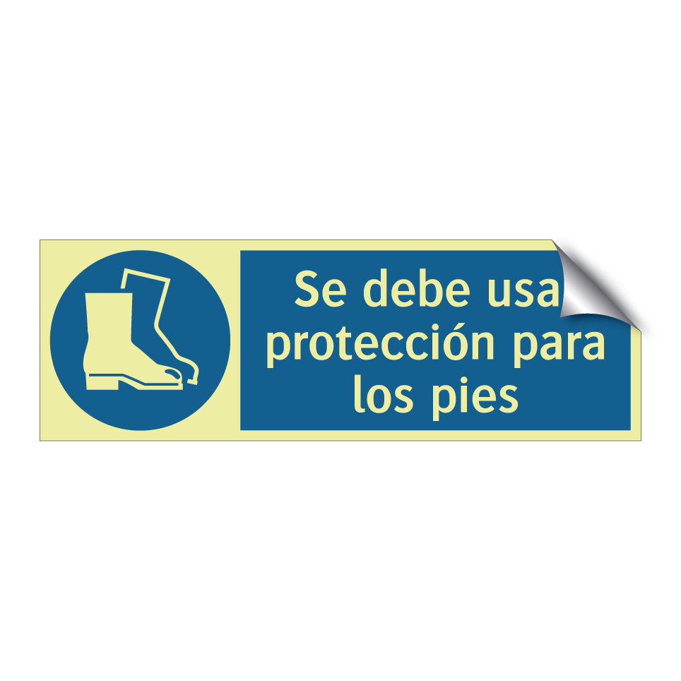 Se debe usar protección para los pies